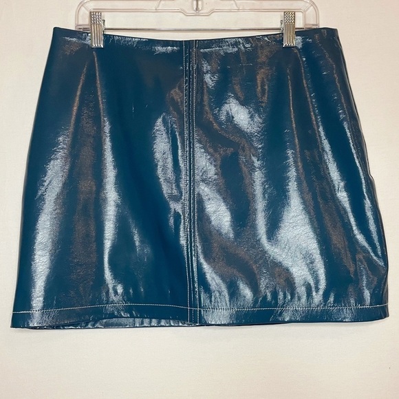 Urban Outfitters Faux Leather Mini Skirt - Picture 2 of 15